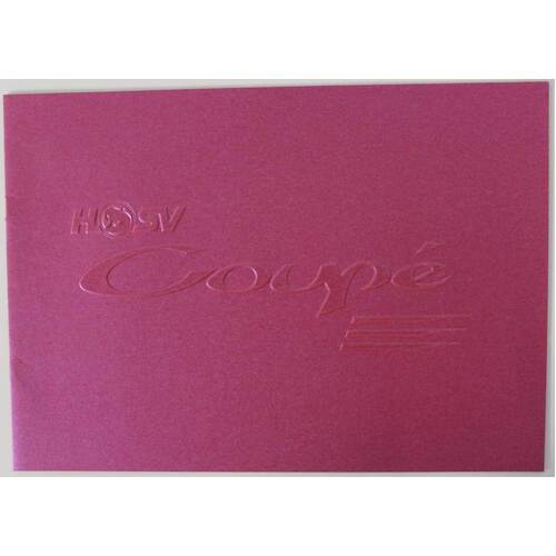 New Original HSV Coupe Sales Brochure 10 Pages 2001 Monaro Pink