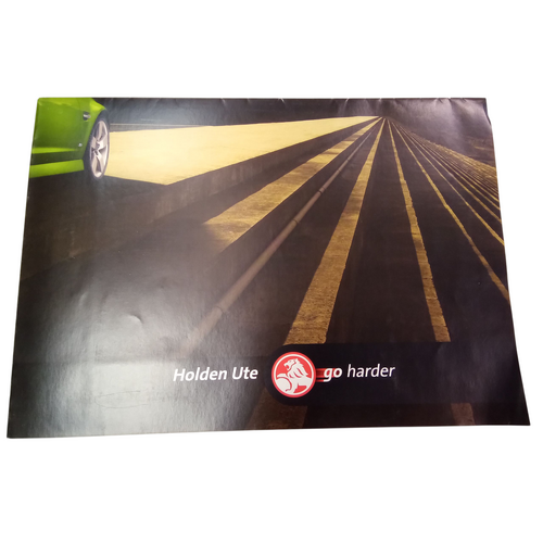 New Original Holden VE Ute Fold Out Poster A2 Atomic Green