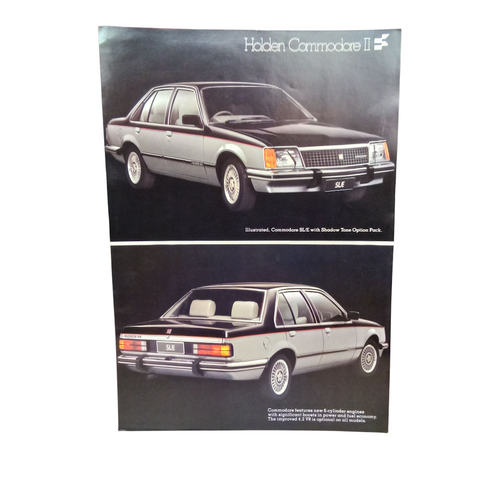 New Original Holden VC Commodore II SLE Sales Brochure Leaflet January 1981