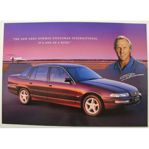 New Original Greg Norman Holden VS Statesman International Brochure Leaflet