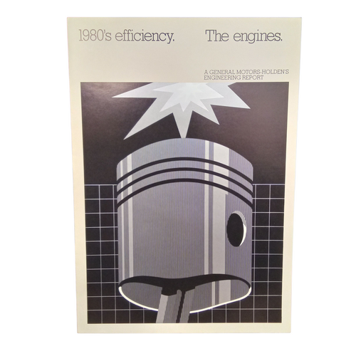New Original GMH The Engines Fold Out Sales Brochure 3/80 6 Page