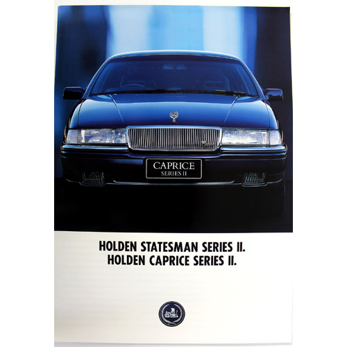 New Original Holden VQ Statesman Caprice Series 2 Sales Brochure 4 Page