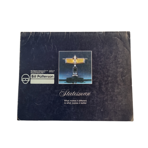 Original Holden HJ Statesman Caprice DeVille 16 Page Sales Brochure