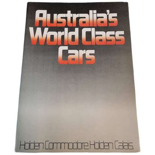 New Original Holden VK Australia's World Class Cars Sales Brochure Booklet 40 Page