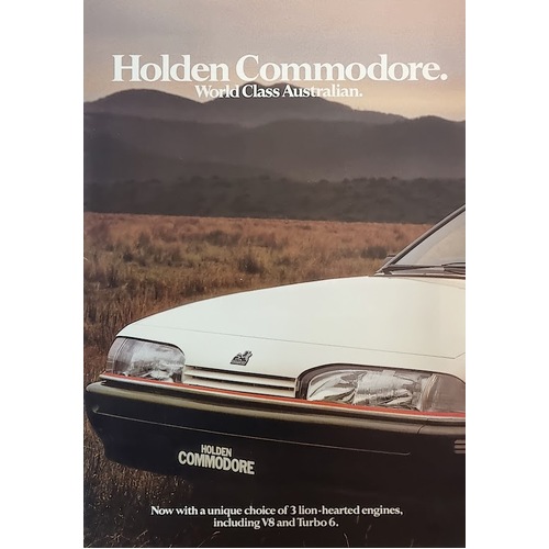 New Original Holden Commodore VL 1987 World Class Sales Brochure