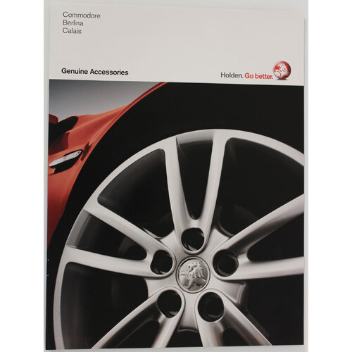 New Original Holden VE Accessories Brochure 2008 12 Page