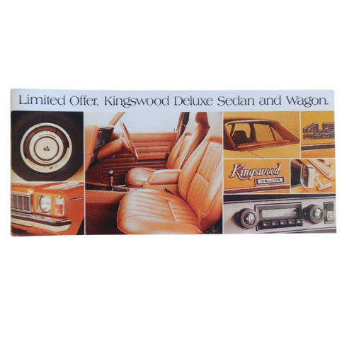 New Original Holden HX Kingswood Deluxe Sales Brochure GMH