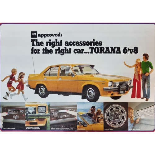 New Original GMH Holden Accessories LH Torana Large Dealer Brochure