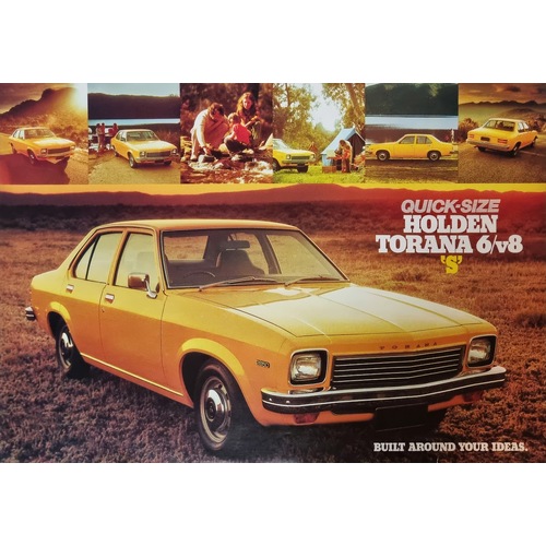 New Original GMH Holden LH Torana Large Dealer Brochure Poster