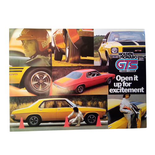 Original Holden HQ GTS Monaro March 1973 4 Page Sales Brochure