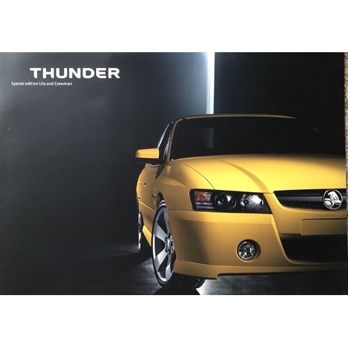 New Original Holden VZ Commodore Thunder V8 Ute Sales Brochure Crewman
