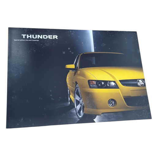 New Original Holden VZ Commodore Thunder V8 Ute Sales Brochure Crewman