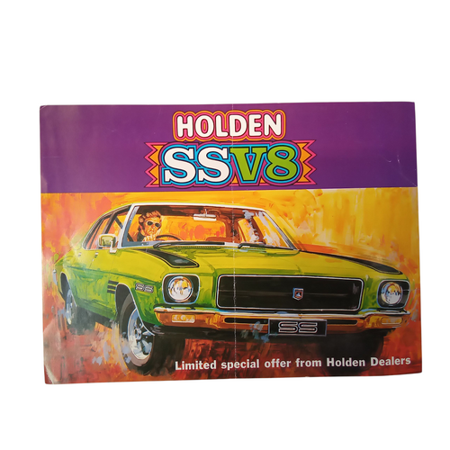 Original Holden HQ SS V8 July 1972 2 Page Sales Brochure Leaflet