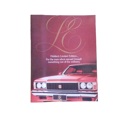 Original Holden HX LE Coupe July 1976 6 Page Fold Out Sales Brochure