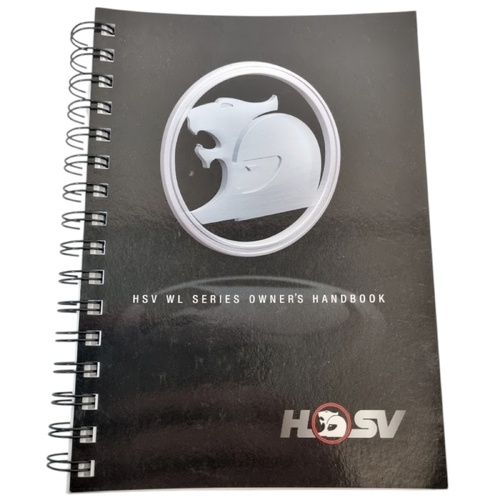 NOS HSV WL Grange Owners Handbook Genuine 00A-061301 Jan 2006 Print 1