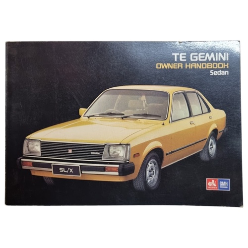 NOS Holden TE Gemini Sedan Owners Manual Handbook Genuine 92012150 Oct 1979 SL/X