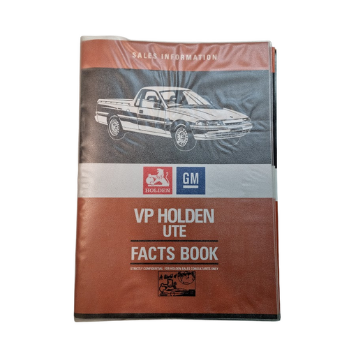 Original Holden VP Commodore Ute Sales Facts Book & Launch Kit Dealer Confidential
