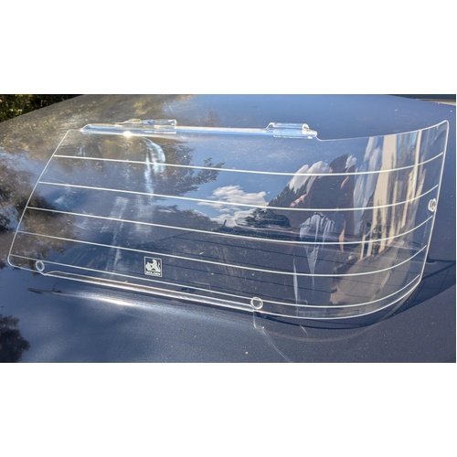 New Holden Commodore VK Clear Grey Stripe Headlight Covers/ Protectors