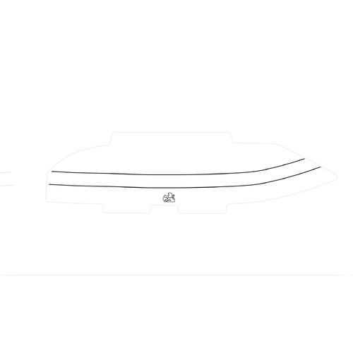 New Holden Commodore VL Clear Black Stripe Headlight Covers/ Protectors Pair