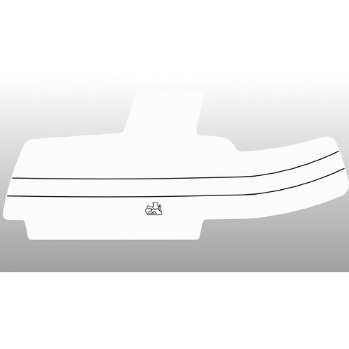 New Holden Commodore VN VQ Clear Black Stripe Headlight Covers/ Protectors Pair