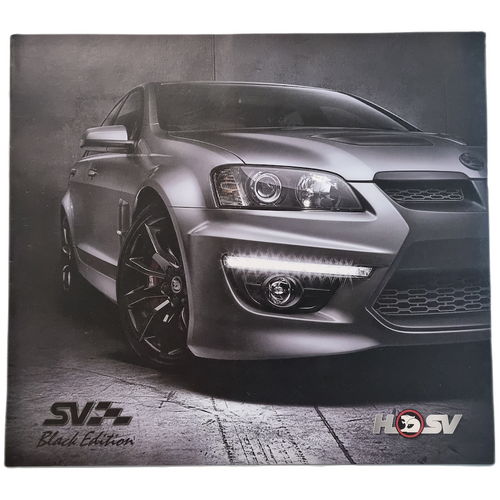 New Original VE HSV SV Black Edition 4 Page Fold Out Brochure