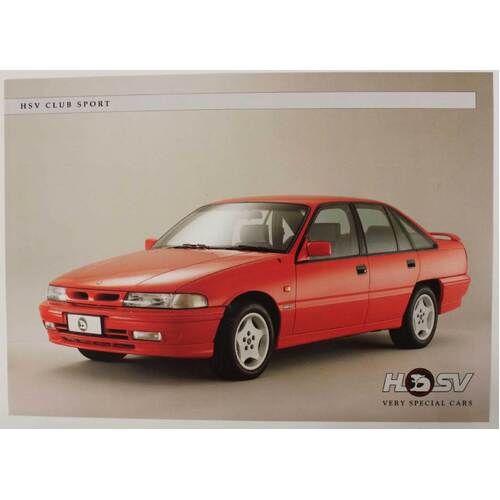 New Original HSV VP Club Sport Sales Brochure 2 Page Leaflet