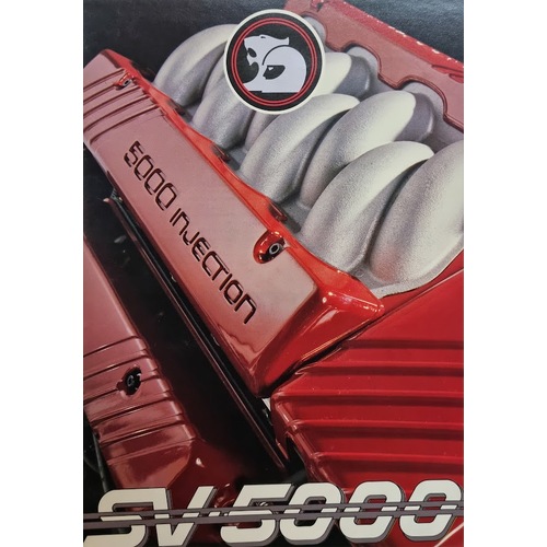 New Original HSV VN SV5000 4 Page Fold Out Brochure