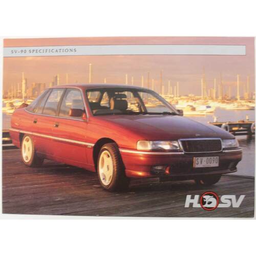 New Original HSV VQ SV-90 Brochure Leaflet