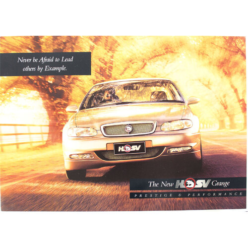 New Original HSV WH Grange Brochure " Prestige Performance" 06/99