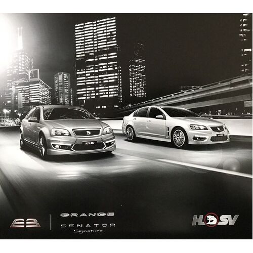 New Original VE HSV Grange Senator Signature E3 6 Page Fold Out Brochure