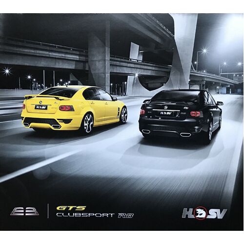 New Original VE HSV GTS Clubsport R8 E3 6 Page Fold Out Brochure