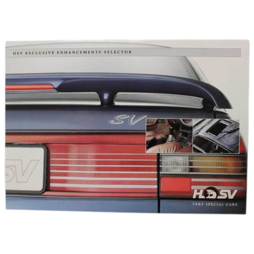 New Original VP HSV Exclusive Enhancements Selector Flyer Brochure