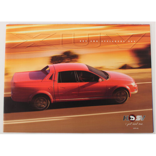 New Original HSV VY Avalanche XUV Sales Brochure Poster