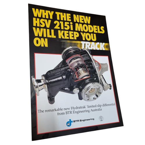 New Original VR HSV 215i Hydratrak LSD Flyer Brochure