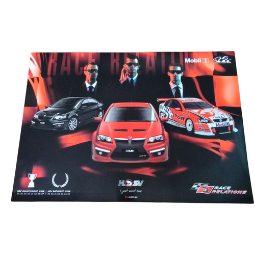 New Original HSV E Series Race Relations A2 Poster