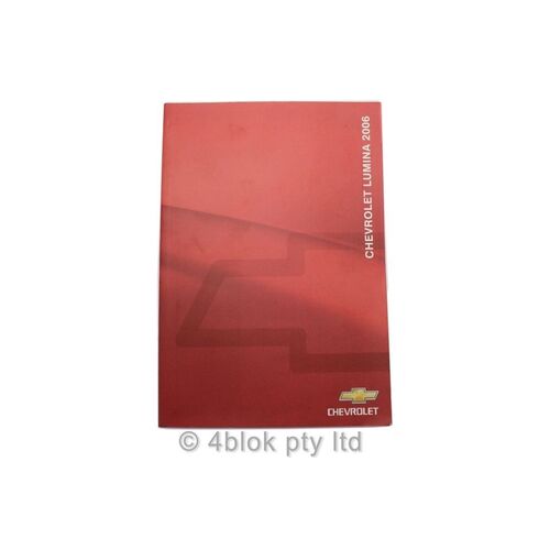 Chevrolet 2006 V6 V8 Lumina Owners handbook manual 92182828 M NOS