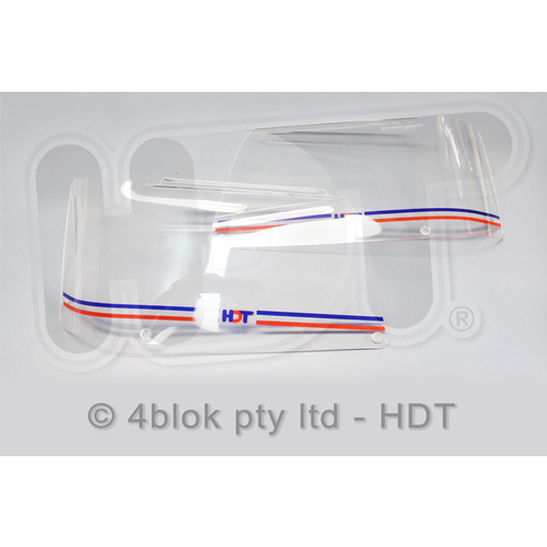 HDT VB VC Headlight Covers Blue & Red - 40157B-CBLU