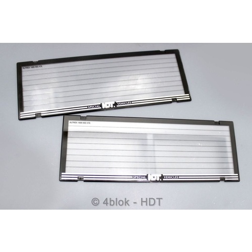HDT Number Plate Frames  Black & Silver - HDTNPFSILSTD