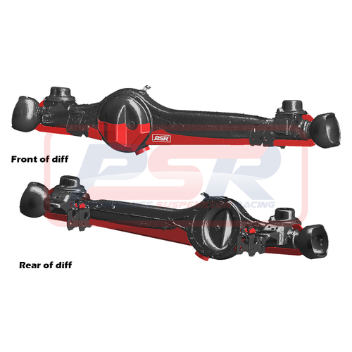 Toyota Landcruiser 80/105 Series Front Diff Brace and Center Guard Set (Complete weld on system)