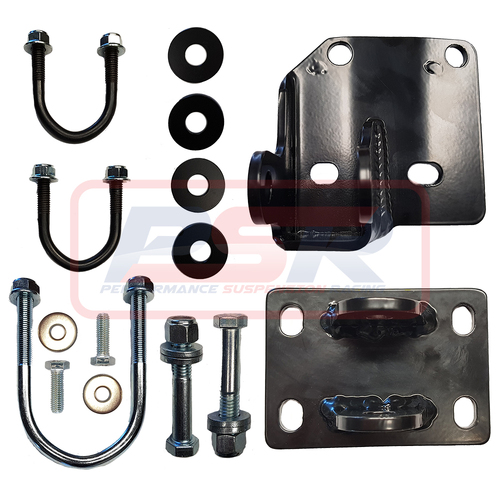 Nissan Patrol GQ-GU Steering Damper High Clearance Relocation Bracket (Suits Fox/Kings 1/2" heims)(Suits 35-38mm Bar)