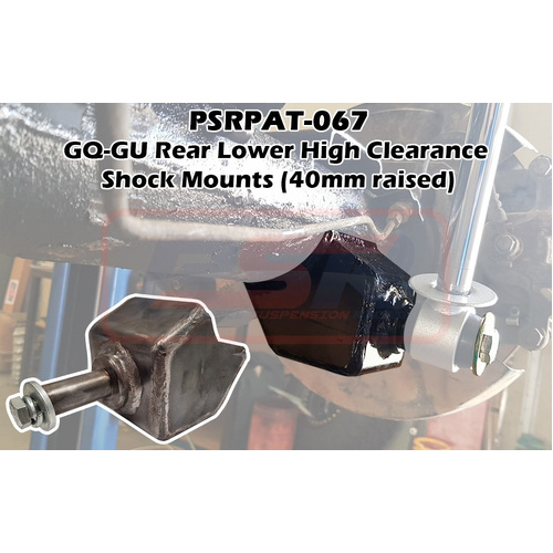 Nissan Patrol GQ-GU Rear Lower High Clearance Shock Mounts (40mm raised)