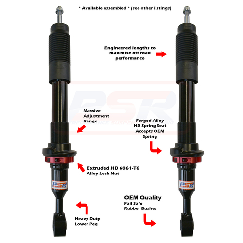 Toyota Landcruiser 200 Series PSR TTG Front Shock Absorber PAIR PSR