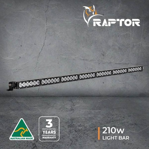 RAPTOR 210 LED 45" LIGHT BAR - COMBO - 5700K - BLACK RIM - 3M LEAD