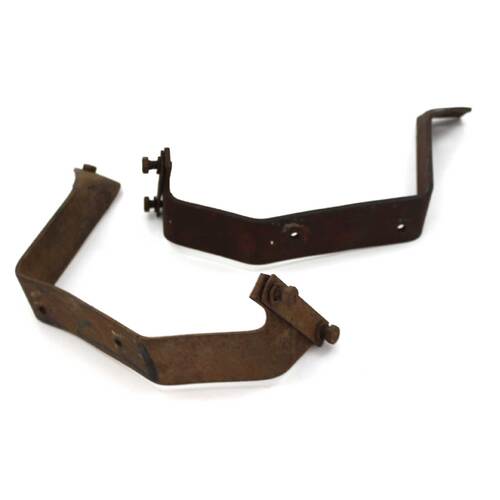 Used Pair Of Holden HR Bumper Bar Brackets Front Genuine Restoration Nasco X2 