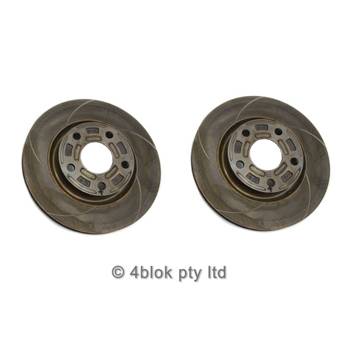 New Genuine Holden Commodore VE V6 PBR Front Slotted Brake Discs Rotor Pair